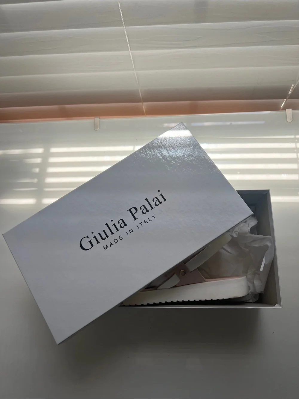 Girls' Glitter Front Strap Slingback Sandal in Light Pink Comes in Box Size 4